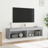 TV Cabinets with LED Lights 2 pcs Concrete Grey 60x30x30 cm 837134