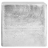 246504 Coffee Tables 2 pcs Silver Aluminium