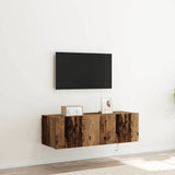 TV Wall Cabinet 2 pcs Old Wood 100 x 35 x 31 cm Engineered Wood 863110