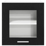 Hanging Cabinet 2 pcs Black Oak 40 x 31 x 40 cm Engineered Wood 884197