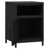 Nightstands 2 pcs Black 35x35x51 cm Steel 3095221