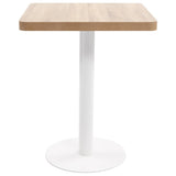Bistro Table Light Brown 60X60 cm MDF 286429