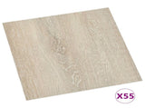 Flooring Planks 55 pcs Beige 5.11 m PVC 42046325