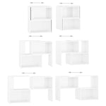 TV Cabinet High Gloss White 104x30x52 cm Engineered Wood 808356