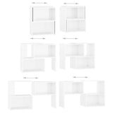 TV Cabinet High Gloss White 104x30x52 cm Engineered Wood 808356