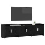 TV Cabinet 168 x 33 x 47 cm Black Oak Engineered Wood 8011204