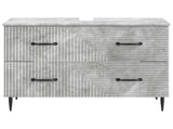Bathroom Sink Cabinet HAARLEM Concrete Grey 82 x 41x 58.5 cm 896798