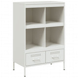 Highboard White 68x39x101.5 cm Steel 843107