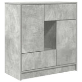 Sideboard with Drawers and Doors Concrete Grey 70.5x34x74.5 cm 861844