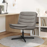 Swivel Chair Taupe 63 x 75 x 76 cm Fabric 42007355