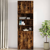Wall Cabinet Smoked Oak 80x42.5x64 cm Engineered Wood 846135