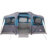 Family Tent with Roof Blue and Grey 435 x 255 x 216 cm 4100686