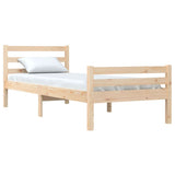 Bed Frame without Mattress Solid Wood 90x200 cm 814804