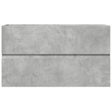 Sink Cabinet Concrete Grey 90x38.5x45 cm Engineered Wood 856248