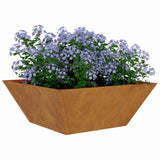 Garden Planter 5 pcs Rusty 40 x 40 x 15 cm Weathering Steel 873823