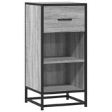 Sideboard Grey Sonoma 35.5x35x76 cm Engineered Wood and Metal 848957