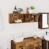 Bathroom Wall Cabinet Old Wood 100x25x30 cm Engineered Wood 860101