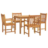 ZNTS 5 Piece Garden Dining Set Solid Wood Acacia 3206276