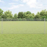 Welded Wire Fence 10 x 0.8 m Hot-Dip Galvanised Steel 3336958