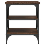 ZNTS Side Tables 2 pcs Brown Oak 40x42x50 cm Engineered Wood 825781
