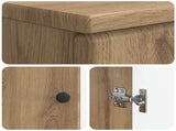 3 Piece Bathroom Cabinet Set BREDA Artisan Oak Engineered Wood 3417485