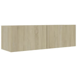 8 Piece TV Cabinet Set Sonoma Oak Engineered Wood 3079007