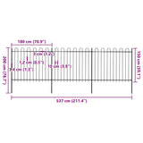 Garden Fence Steel Tough Modern 277676