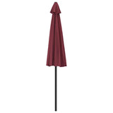 312498 Balcony Parasol with Aluminium Pole Bordeaux Red 270x144x222 cm Half