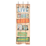 ZNTS Wall-mounted Coat Rack with 6 Hooks 120x40 cm LIVE LIFE 245849