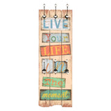 Wall-mounted Coat Rack with 6 Hooks 120x40 cm LIVE LIFE 245849