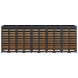Wheelie Bin Storage for 5 Bins Anthracite 340 x 77.5 x 121.5 cm 3394776