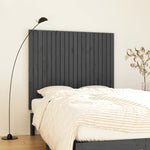 ZNTS Wall Headboard Grey 127.5x3x110 cm Solid Wood Pine 824940