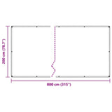 Plant Cover with Eyelets 2x8 m Polyethylene 3308688
