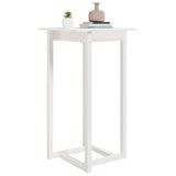 Bar Table White 60x60x110 cm Solid Wood Pine 822178