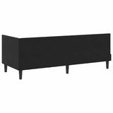 Corner Bed Frame with Headboard Black 80 x 200 cm Velvet 42016333