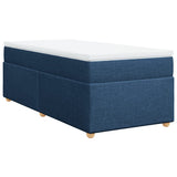 Box Spring Bed with Mattress Blue 90x200 cm Fabric 3285351