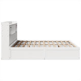 Bed Frame without Mattress White 180x200 cm Super King Solid Wood Pine 3323486
