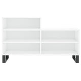 Shoe Cabinet High Gloss White 102x36x60 cm Engineered Wood 831398
