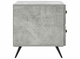 Bedside Cabinet with Drawer Concrete Grey 62 x 34.5 x 47.5 cm 895468