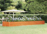 Garden Raised Bed Rusty 400x80x45 cm Corten Steel 151964