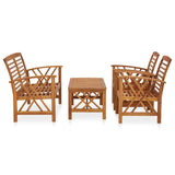 Garden Lounge Set Brown Solid acacia wood Medium Durable 3057983