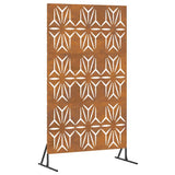 Privacy Screen 100 x 50 x 180 cm Weathering Steel Rusty 868590