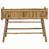 Garden Planter with Holder Natural 100 x 38 x 74 cm Bamboo 42028230