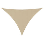 Sunshade Sail Oxford Fabric Triangular 5x7x7 m Beige 135182