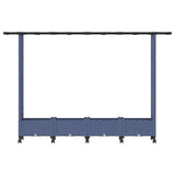 Raised Bed with Trellis and Roof Grey 203 x 40 x 127 cm PP 3423158