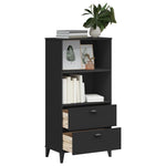 ZNTS Bookcase VIKEN Black 60x35x123 cm Engineered Wood 374948