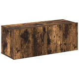 4 Piece TV Cabinet Set Smoked Oak Engineered Wood 3114627