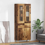 Highboard Old Wood 69.5 x 34 x 180 cm Engineered Wood 3415663