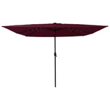 Garden Parasol Bordeaux Red 295 x 295 x 245 cm 42003664