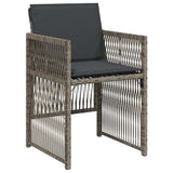 Garden Dining Set 5 pcs Grey Powder-Coated Steel 3380653